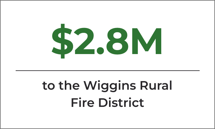 "$2.8M Wiggins Rural Fire District"